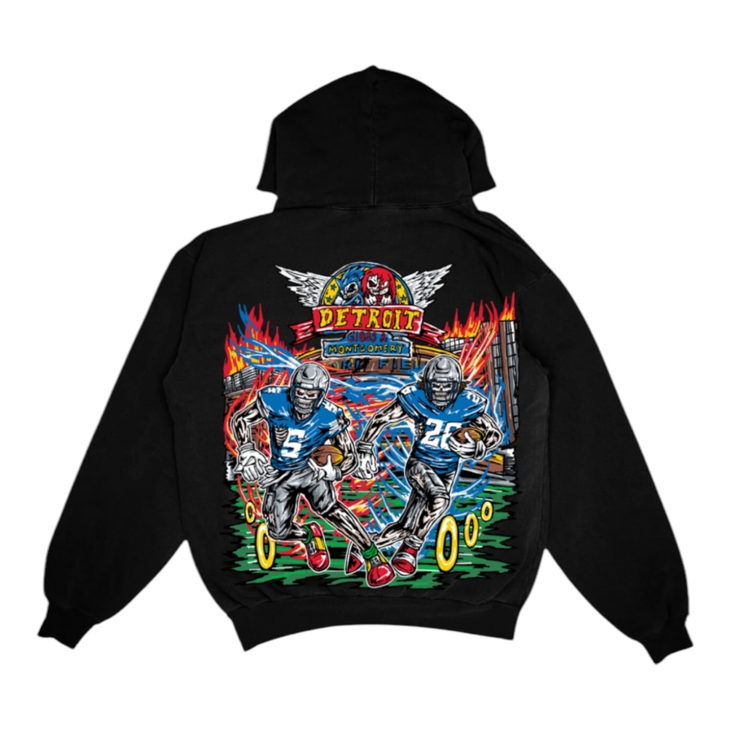 DETROIT X - GIBBS X MONTGOMERY BLACK HOODIE