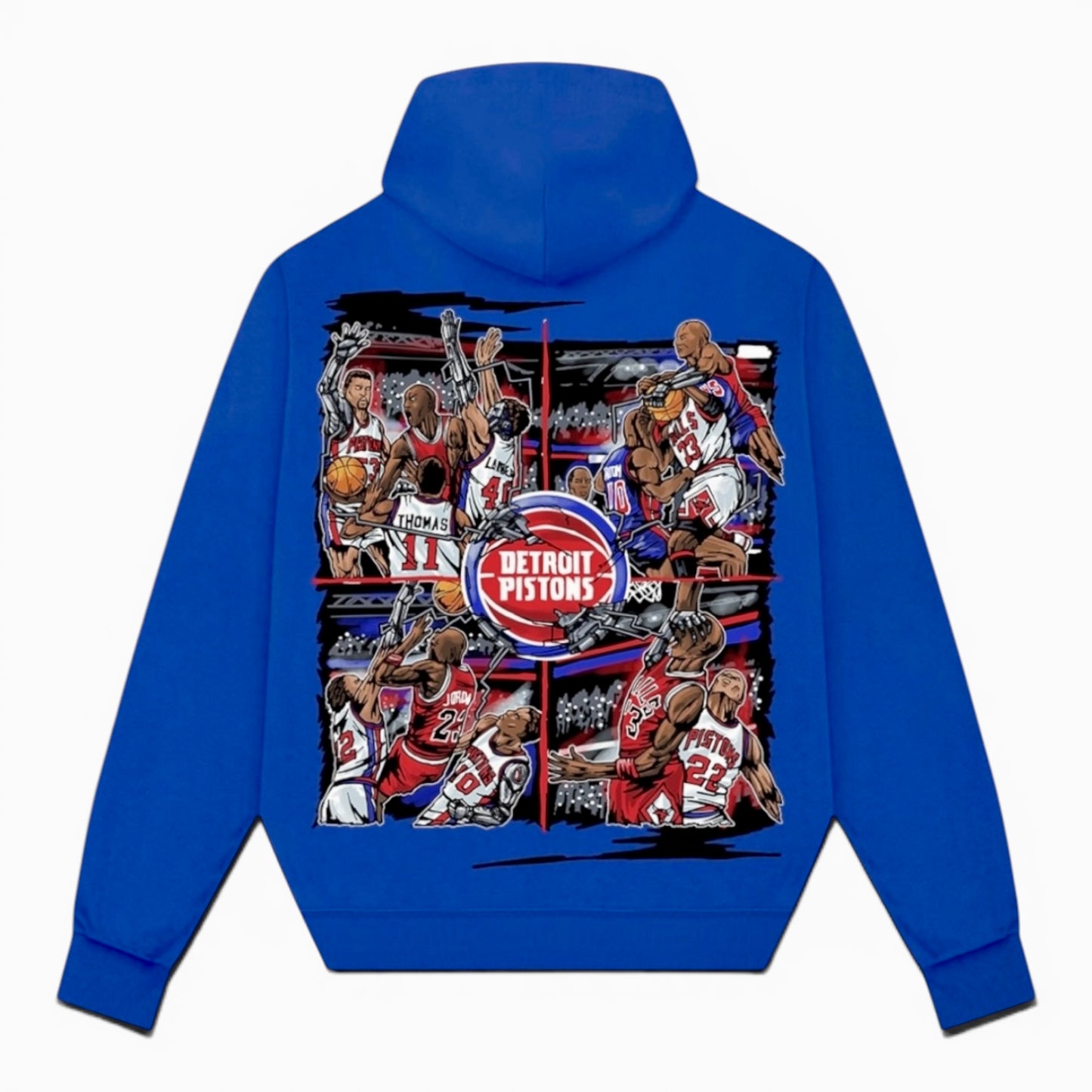 DETROIT X PISTONS BAD BOYS BLUE HEAVYWEIGHT HOODIE