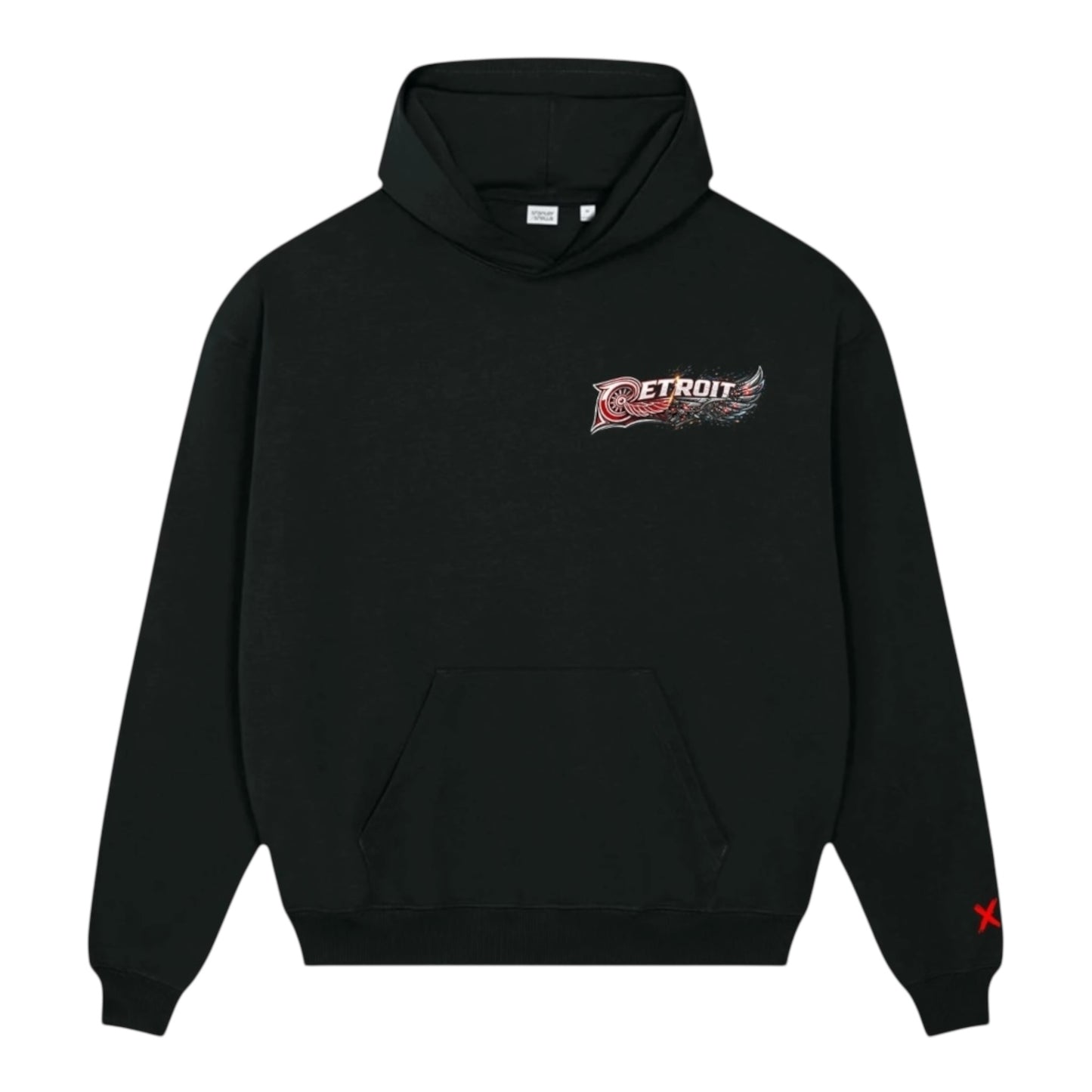 DETROIT X RED WINGS - BLACK HOODIE