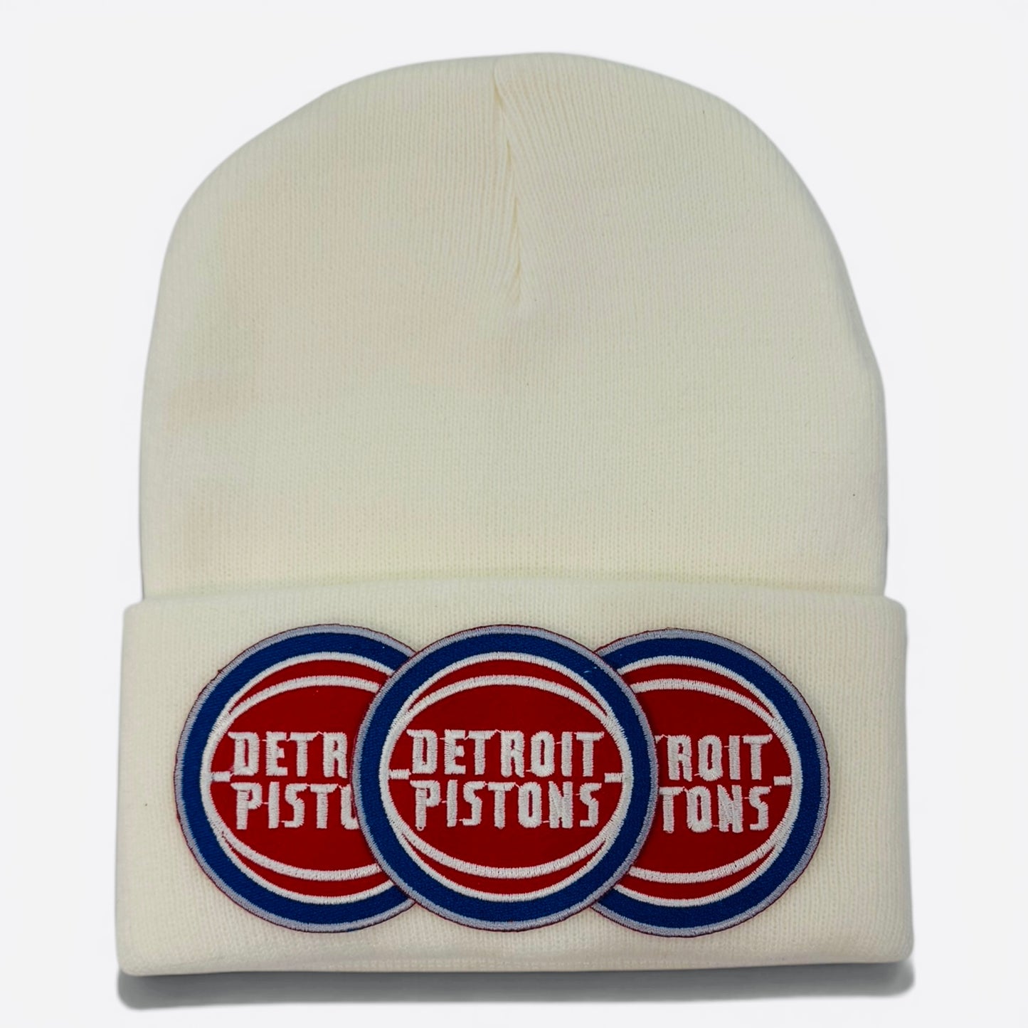 DETROIT X PISTONS TRIPLE PATCH BEANIE