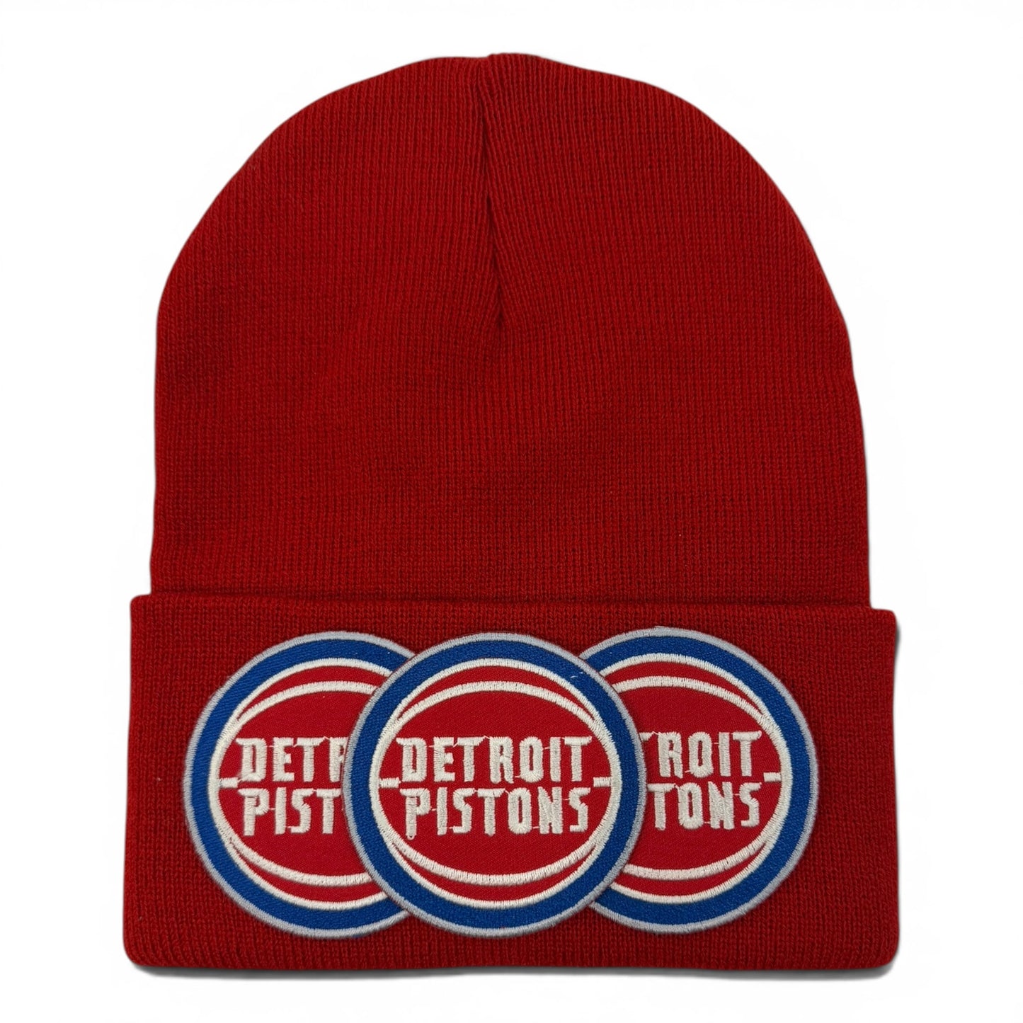 DETROIT X PISTONS TRIPLE PATCH BEANIE