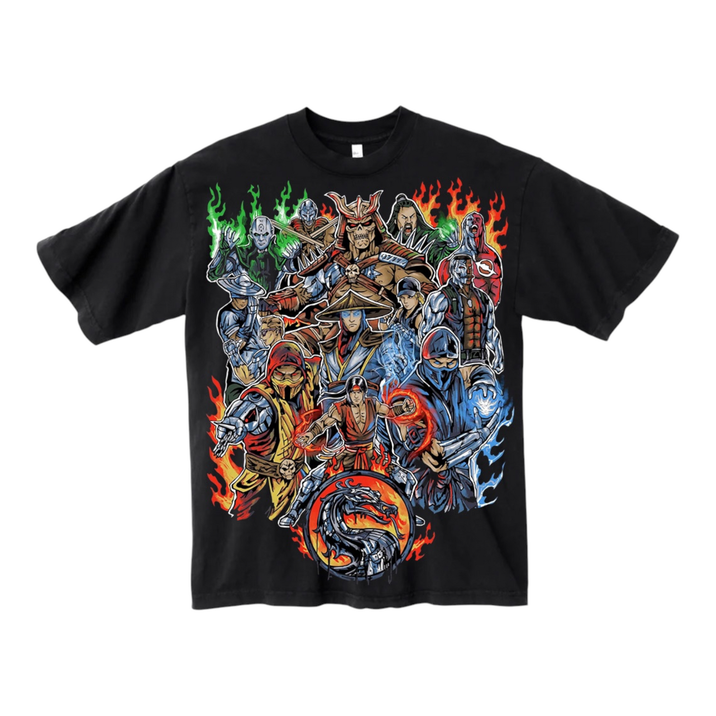 DETROIT X MORTAL KOMBAT HEAVYWEIGHT BLACK TEE