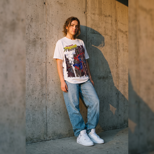 Detroit X Amazing Spider-Man Heavyweight White Tee