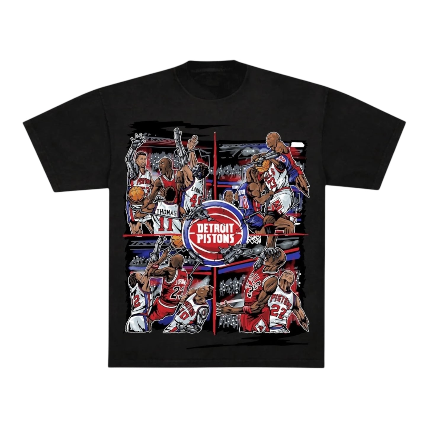 Bad Boys Pistons Black T-shirt