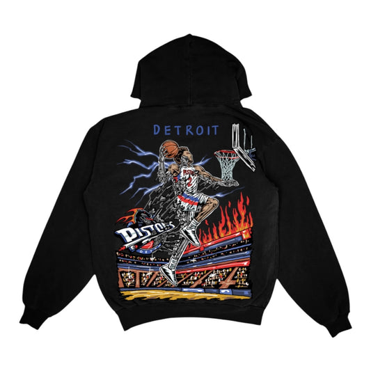 DETROIT X - CADE PISTONS BLACK HOODIE